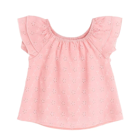 Blusa Broderi Rosa