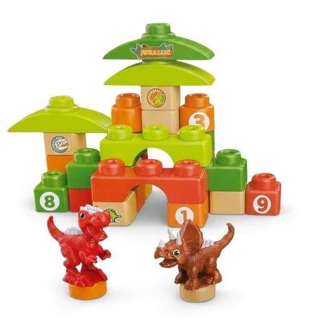 Bloques De Construcción Dinosaurios Con Mochila 26 Piezas +3 Años