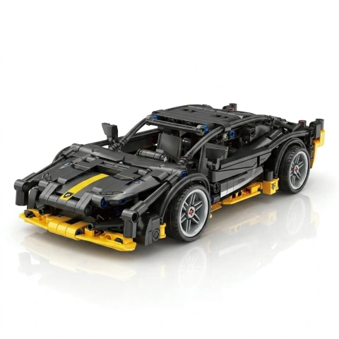 Auto Deportivo Armable Pull Back 589 Bloques +6