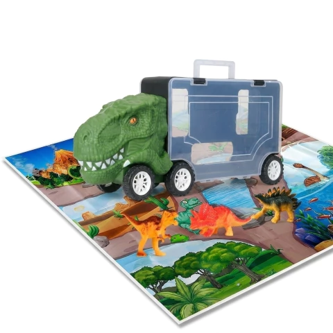 Camión Organizador Dinosaurios Con Accesorios 3+