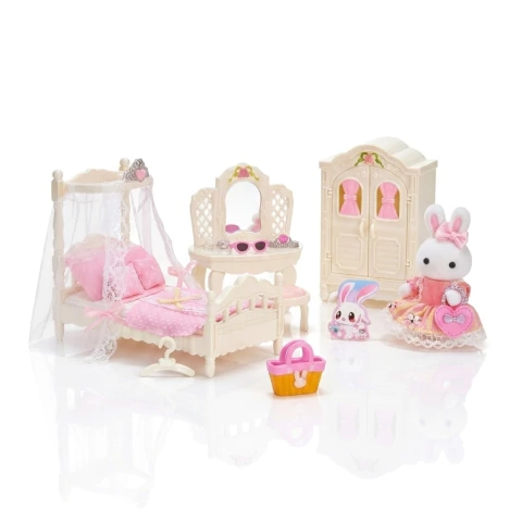 Playset Habitación De Muñecas Con Muebles Y Accesorios +3 Años