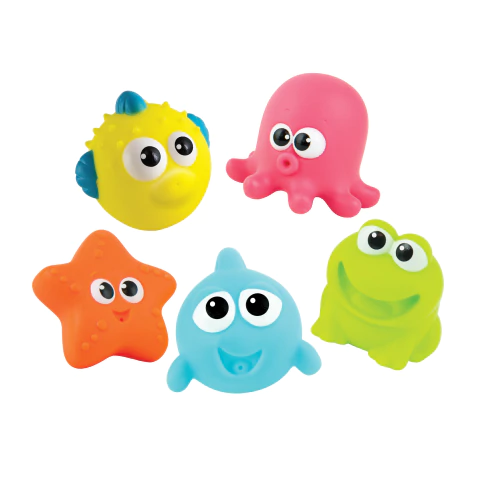 Juguetes de Baño Winfun Animales del Mar Set de 5 Lanza Agua