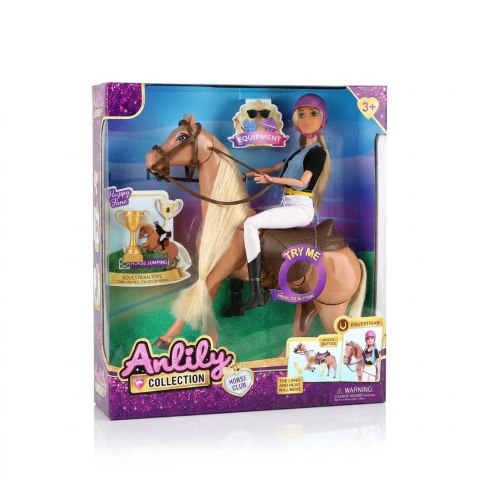 Muñeca Anlily Con Caballo Y Accesorios Juego De Aventura