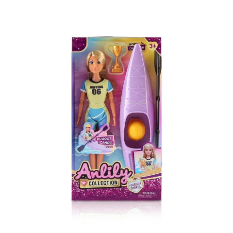 Muñeca Anlily Con Kayak y Accesorios Juego De Aventura