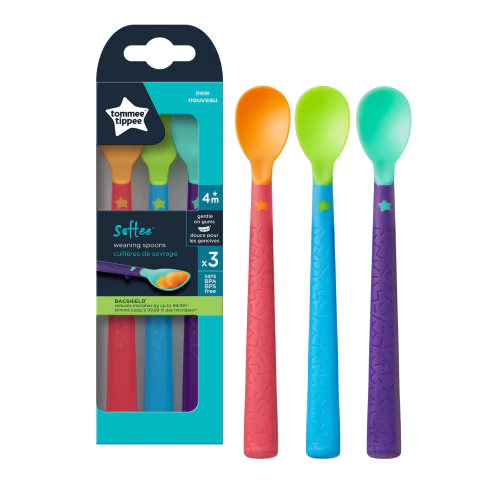 Set Cubierto Tommee Tippee Softee X3 Cucharas +4m
