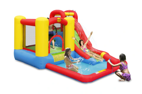 Inflable Pelotero Happy Hop Tobogán Acuatico 3.5x2.8x1.9
