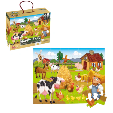 Rompecabezas Infantil Happy Farm 48 Piezas de Piso