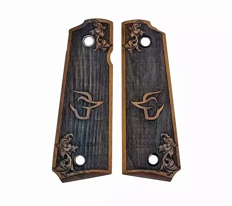 Empunhadura PT 1911 FULL Logo Taurus com Flores