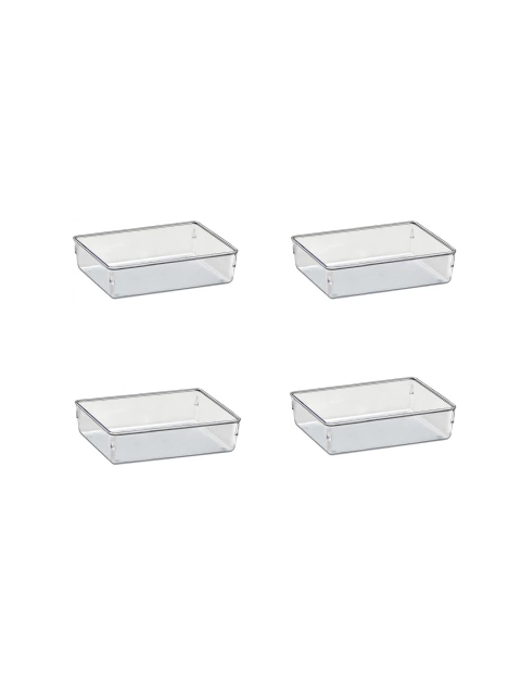 4 Organizadores Modulares Potes Transparentes Acrimet Ref. 974