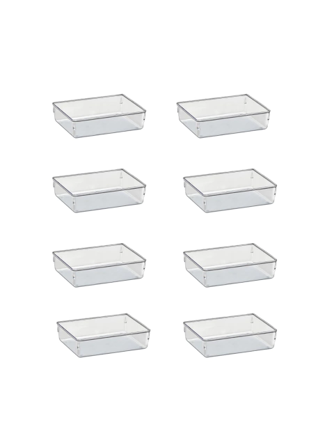 Kit com 8 Organizadores Modulares Acrimet Pote Transparente Grande