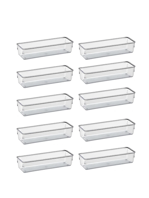 Kit com 10 Organizadores Modulares Acrimet Potes Transparentes
