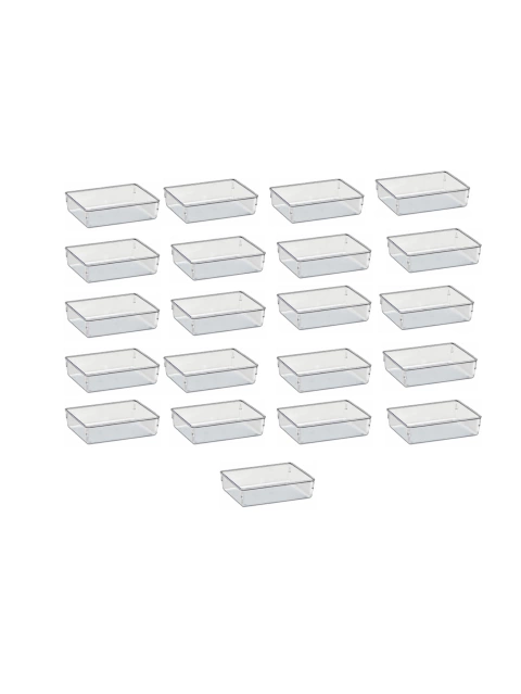 Kit com 21 Organizadores Modulares Acrimet Pote Transparente