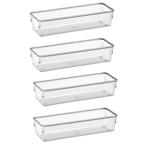 4 Organizadores Modulares Potes Transparentes Acrimet Ref. 972