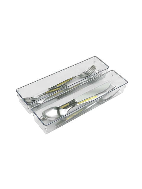 Kit com 2 Organizadores Modulares Potes Transparentes Acrimet Ref. 976