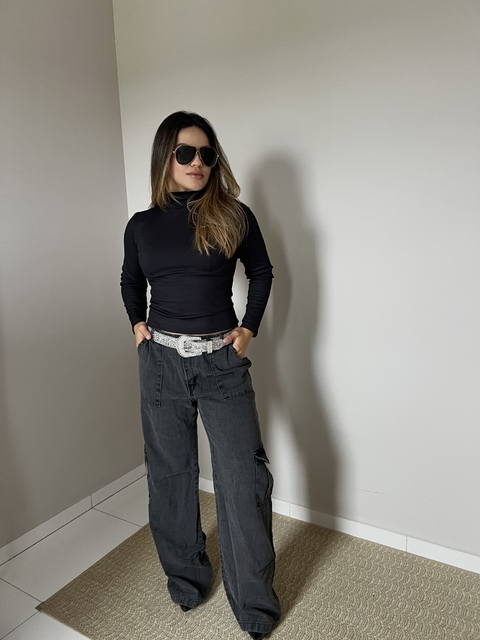 CALÇA CARGO JEANS ESSENCIAL