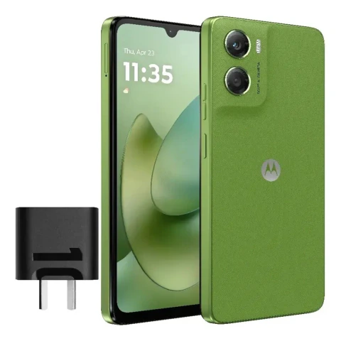 Celular Motorola XT2535-2 Moto G06 6.9" 128GB+4GB Android 15 50MP+8MP 5200mAh IP64 Resistente al agua Verde