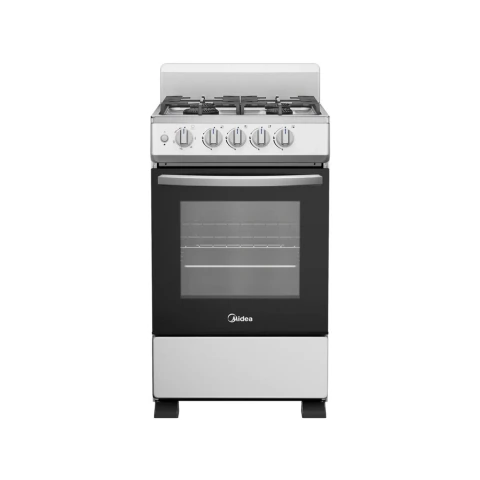 Cocina Midea 20TMG4PGAR1 Multigas 50cm 4hornallas Xpress flame 2.0 Doble vidrio Gris