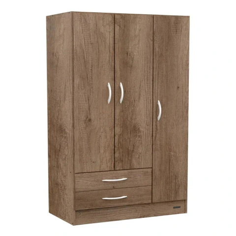 Placard 23 pack Mosconi 57181 3 puertas/2 cajones Grei