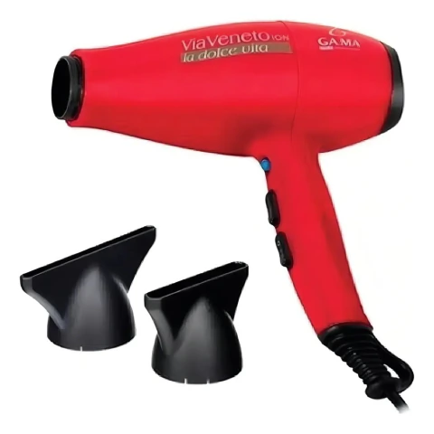 Secador de pelo Gama Via Veneto ION 2200wtts 2vel 4T° Rojo