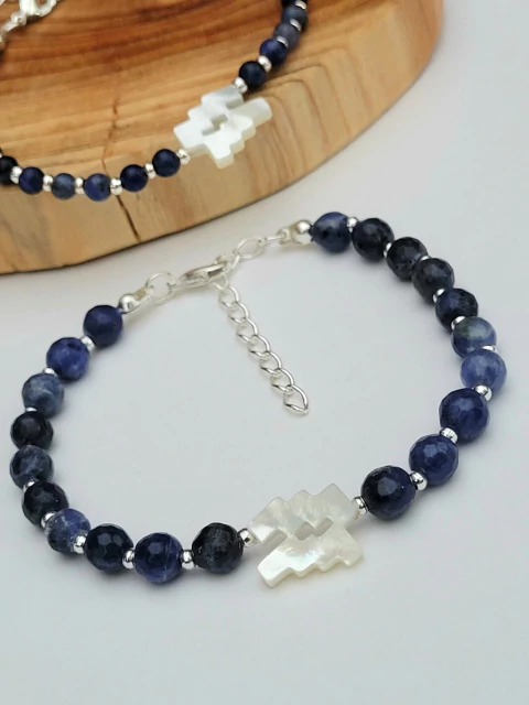 Pulseira do Signo Aquário - SODALITA - comprar online