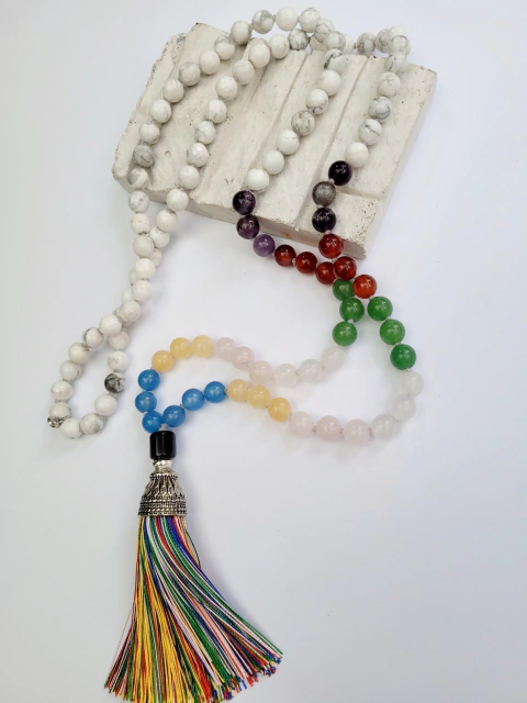 Japamala 108 contas - 7 Mestres Ascensionados e Arcanjos