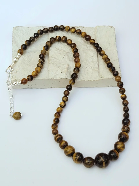 Colar Olho de Tigre 53cm - comprar online