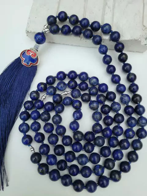 Japamala 108 contas - Lápis Lazúli - Sabedoria, intuição e conexão com o universo - comprar online