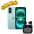 Combo iPhone 16 128GB Menta + Audífonos