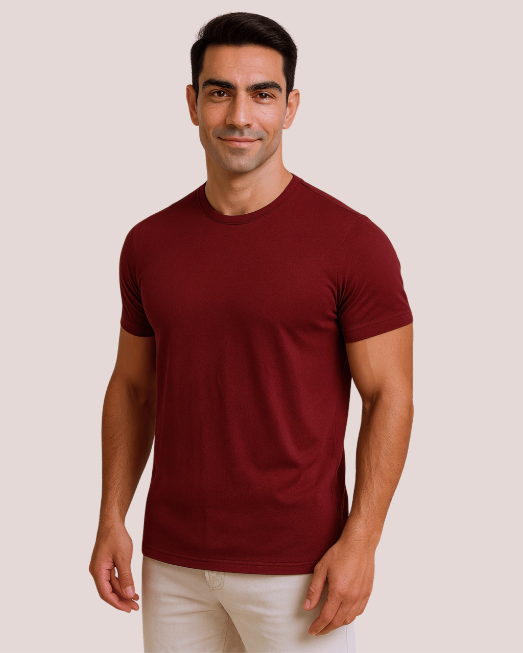 Camiseta Pima Bordô