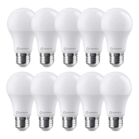 Pack X 10 Lámpara Foco Led Ledvance Osram 12w = 90w Luz Blanca / Calida