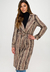 Wild Ambition Faux Snakeskin Trench