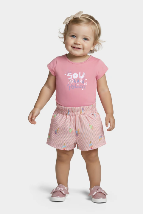 Conjunto Bebê Sorvetinho Glinny