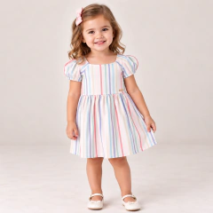 Vestido Infantil Candy Colors Tileesul