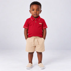Conjunto Infantil com Polo Tileesul