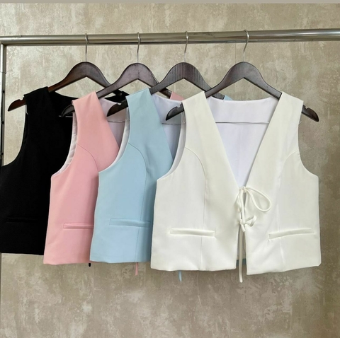 Colete Alfaiataria Laço Cores - comprar online