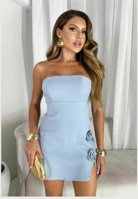 Vestido Alfaiataria Flor Cores - comprar online