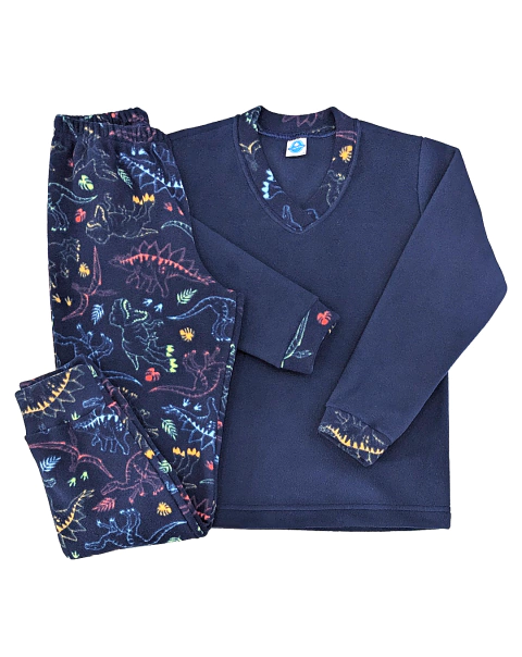 Pijama Masculino Infantil Jurássico Micro - comprar online