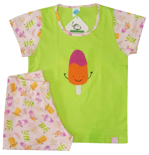 Pijama Curto Feminino Picolé - comprar online