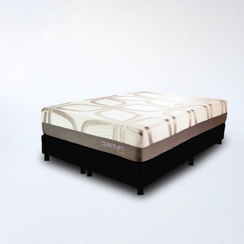 CONJUNTO QUANTUM SUPER KING + BASE 200 X 200 + 2 ALM. - comprar online