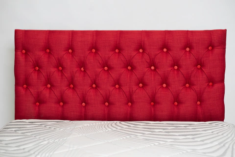 Respaldo Capitone Rombo Tela Rustica - comprar online