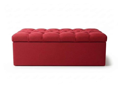 Baulera Capitone Rombo Tela Chenille - comprar online