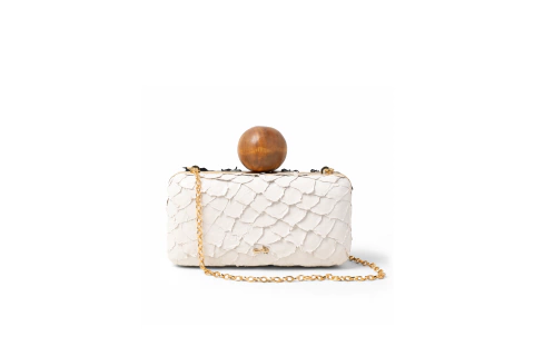 Clutch CONCHA - Pirarucu Preto & Branco - comprar online