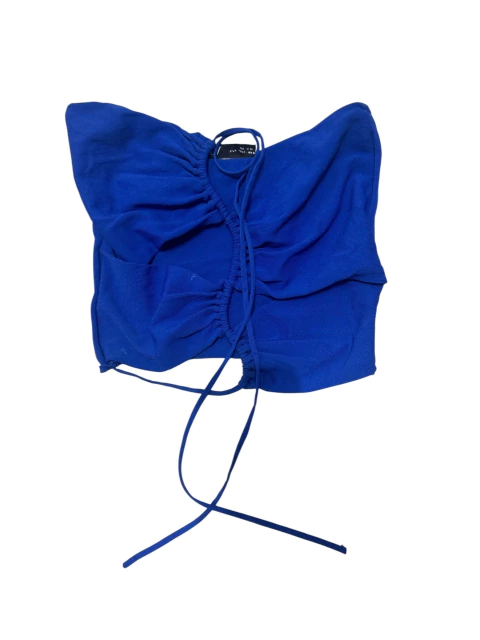 Top azul ZARA talle M