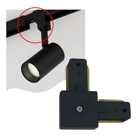 Kit 4 Conector Emenda L 90° Graus P/ Trilho Eletrificado