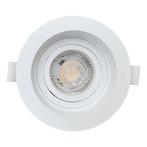 Spot Dicroica Embutir Recuado Redondo Gu10 Lâmpada 4,8w Biv