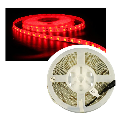 Kit 7 Fita Led 5050 Vermelho 60 Leds/m Ip65 5m 12v