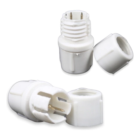 Kit 20 Emendas Brancas P/ Mangueira Led Redonda 10.5mm