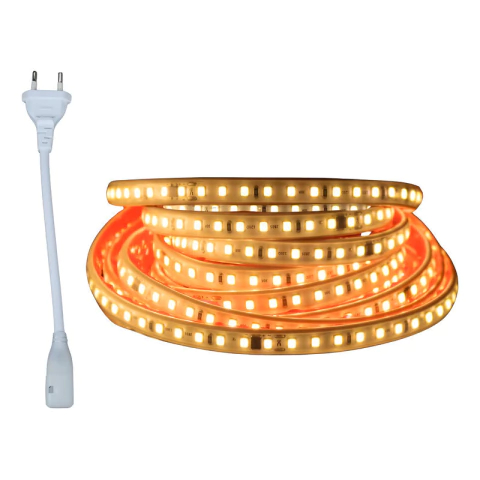 Fita Led Slim C/ Dupla Face 50m Corte 10cm C/ 2 Plug Tomada