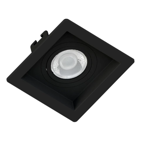 Spot Embutido Dicroica Recuado Abs Save Energy Cor Preto