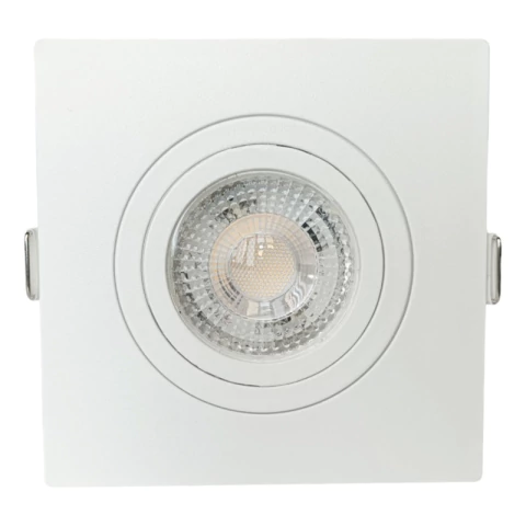 Spot Embutir Mr16 Face Plana Quadrado Gu10 Lampada 6,5w Biv